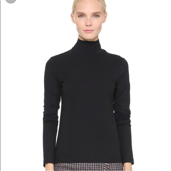 Acne Studios Black Valeria C Ela Turtle Neck Sleek Top Stretch Long Sleeve XS - Picture 1 of 7